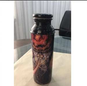 Botella de Cobre India Más Vendida con Tapa de Diamantes, Hecha a Mano, Cobre Puro de Alta Calidad, Proveedor de Artículos de Bebida de Plástico - Product Image 4