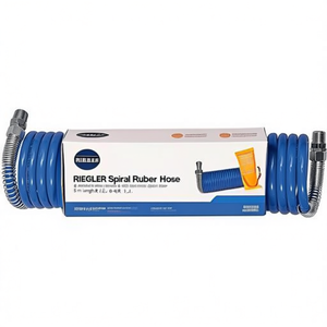 RIEGLER Spiral <b>Rubber</b> Hose 6 mm Inner Diameter 8 mm Outer Diameter 5 m Length R 1/4 Roll - Product Image 3