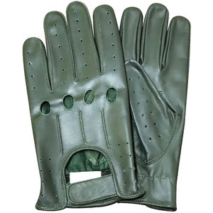 Gants de conduite en cuir sur mesure de qualité supérieure légers et durables pour les écrans tactiles d'hiver compatibles avec le style uni - Product Image 1