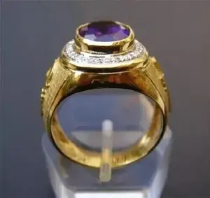 4.00 CT แหวนบิชอปสไตล์โบฮีเมียนผู้หญิงพร้อมจี้เพชรโมอิสซาไนต์ทรงรี925เงินสเตอร์ลิง - Product Image 5