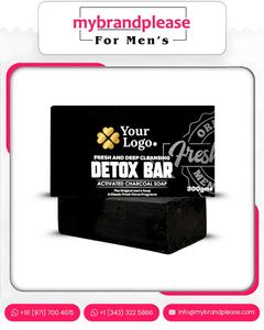 Jabón en Barra con Carbón Vegetal para Hombre, Control de Grasa, Cuidado de la Piel, Marca Privada, Personalizado, Venta al por Mayor - Product Image 3