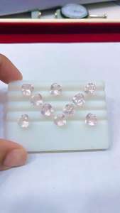 Superfine Quality Loupe Clean Natural <b>Rose</b> <b>Quartz</b> Facet Heart Cut Calibrated <b>Rose</b> <b>Quartz</b> Gemstones - Product Image 4