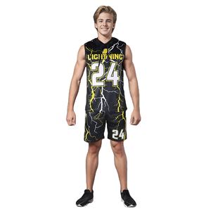 Uniforme de football américain 7 contre 7 imprimé de qualité supérieure avec un design personnalisé, respirant, motif 3D confortable, 7 contre 7 - Product Image 4