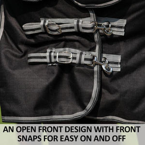 Couverture d'hiver pour chevaux, protection extérieure respirante, légère, imperméable, de qualité supérieure, avec logo personnalisé - Product Image 6