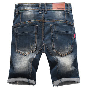 กางเกงยีนส์ขาสั้นของผู้ชายกางเกงขาสั้นผ้าเดนิมผ้าฝ้าย100% ใส่สบายออกแบบสีตามสั่งได้ตามต้องการ - Product Image 6