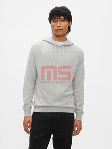 Sudadera con Capucha Gris para Hombre Mudassar Sports, Corte Regular, Tejido de Algodón, Informal, para Otoño, con Logotipo Estampado en la Parte Delantera - Product Image 2