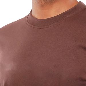 Meilleure qualité 100% coton vierge T-shirts pour hommes col rond manches courtes impression personnalisée poids lourd 210g maillot écologique OEM - Product Image 4