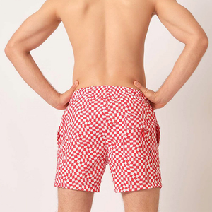 Offre Spéciale hommes 100% coton planche Surf Shorts sur mesure taille moyenne décontracté 4 voies extensible conception solide en gros Shorts personnalisés - Product Image 2