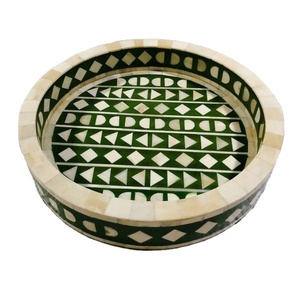 Lametierartz-bandeja para servir con incrustaciones de hueso, utensilios de cocina para hoteles y restaurantes, para uso hecho a mano, 100% - Product Image 1