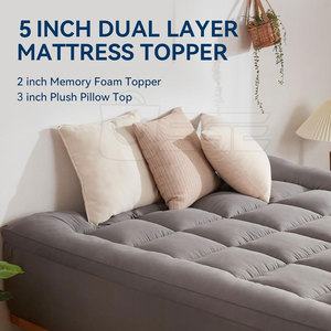 Suministro de Fábrica: Colchón Topper de Espuma de Microfibra 100% Algodón de Alta Calidad, Lavable y Ecológico para Muebles de Dormitorio al por Mayor - Product Image 4