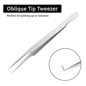 Todo Tipo de pinzas para extensión de pestañas Pinzas de volumen PROFESIONALES DE ACERO INOXIDABLE - Product Image 2