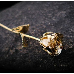 Rosas decorativas modernas de latón y Metal dorado rosa de 24 quilates para dormitorio, aniversario, cumpleaños, Navidad, regalos para el Día de San Valentín - Product Image 5