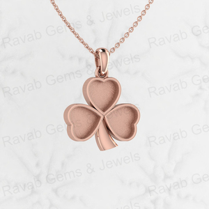 Genuine 925 Sterling Silver <b>28mm</b> Semi Mount Blank Heart Leaf Design Keepsake Breastmilk Pendant Bezel Setting Gemstone Jewelry - Product Image 2