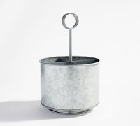 Porte-couverts en métal galvanisé antique pour fourchette et porte-couteaux pour vaisselle