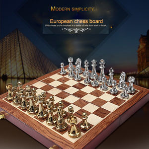 Juego de Ajedrez de Metal, Tablero de Ajedrez de Alta Calidad, Juego de Regalo de Lujo para Cumpleaños, Festivales, Regalos Empresariales - Product Image 5