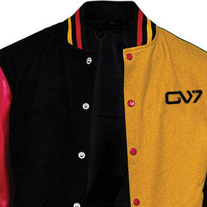 Veste universitaire avec broderie personnalisée et patchwork | Prix bas pas cher quantité minimale de commande meilleure veste Varsity pour hommes - Product Image 5