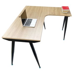 Escritorio Moderno en Forma de L para Portátil, de Madera, 140x120cm, Ajustable y Extensible, HBCO042 - Product Image 4