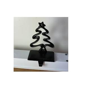 Soporte para medias de astas de hierro fundido marrón oscuro ¡Este llamativo soporte para medias hace una decoración navideña alegre y útil! - Product Image 2