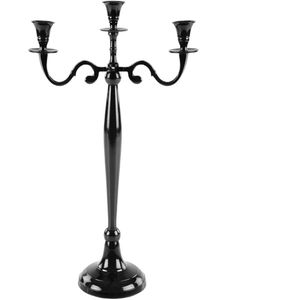 Candelabro Tradicional de Metal Niquelado, Elegante Portavelas Decorativo Plateado, Centro de Mesa para Bodas, Eventos y Decoración del Hogar - Product Image 4