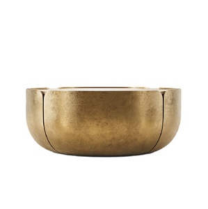 Superventas, diseño elegante, acabado de latón, mesa auxiliar, mesa de centro, muebles decorativos, tamaño personalizado, forma, Color - Product Image 1