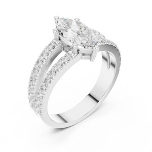 10K <b>Indian</b> Bridal <b>Ring</b> with Stone - Product Image 3