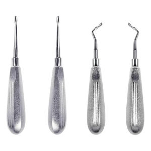 Élévateurs de racines dentaires angulaires (gauche et droite) Instruments de précision en acier inoxydable pour l'extraction dentaire - Product Image 1