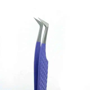 Pinzas para Pestañas Mega Volumen de Acero Inoxidable con Punta de Fibra Antimagnética, Herramientas Profesionales para Extensión de Pestañas Postizas, Uso en Salón, Privado - Product Image 2