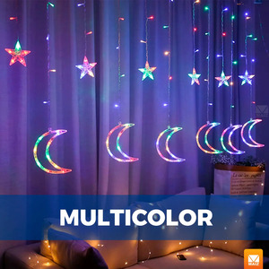ไฟประดับม่านน้ำตก LED รูปดาว 2.8 ม. - คละสี - Product Image 3