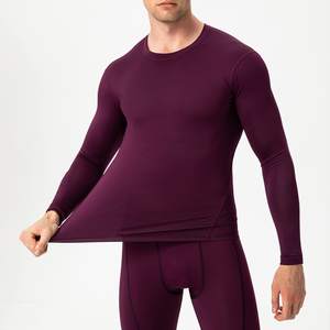 Conjunto de compresión resistente transpirable Conjunto de compresión de ajuste elástico Construido para deportes Ideal para hombres Conjunto de compresión - Product Image 2