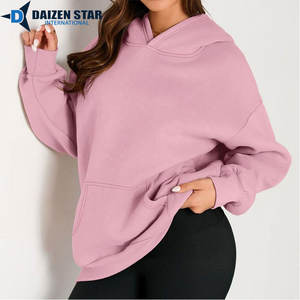 Sudadera con Capucha Casual Ecológica para Mujer DAIZEN STAR, Color Sólido, 100% Algodón, Felpa, Secado Rápido, Transpirable, Bordado 3D - Product Image 3
