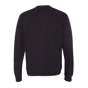 High Quality 100% Cotton Solid <b>Thick</b> <b>Fleece</b> Pullover Sweatshirt Printing and Embroidery OEM Custom Black Autumn Men - Product Image 3