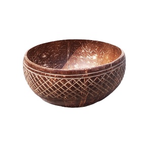 Juego de cuencos de cáscara de coco Natural de calidad superior hechos a mano, ensaladera decorativa para el hogar sostenible ecológica personalizada - Product Image 5