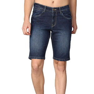 Short en jean d'été de haute qualité design personnalisé pour hommes coupe skinny jean léger et respirant pour jeunes hommes style High Street - Product Image 1