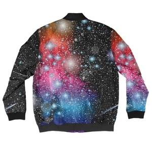 Chaquetas de bombardero universitarias de satén con logotipo personalizado OEM, chaquetas de bombardero reversibles de estilo hip hop de OVERSEAS SPORTS - Product Image 2