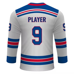 Maillot de hockey sur glace unisexe en polyester, imprimé par transfert thermique et brodé, à bas prix, le plus vendu - Product Image 5