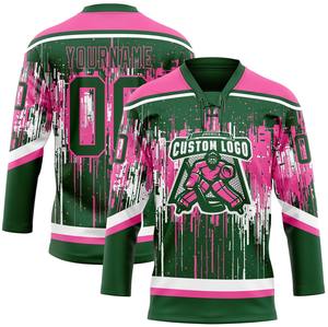 Maillot de hockey en polyester durable avec col en dentelle pour l'entraînement et les matchs - Product Image 4