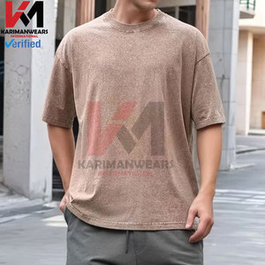 T-shirt en pur coton lavé foncé pour hommes femmes rétro Hip Hop surdimensionné unisexe Streetwear Tee manches courtes Vintage mode urbaine - Product Image 3