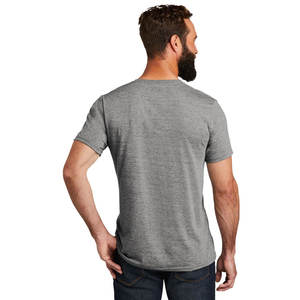 Vêtements décontractés respirants pour hommes T-shirts gris à col en V - Product Image 2