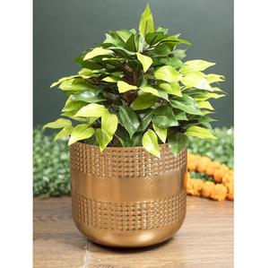 Macetas de Aluminio Doradas de Lujo Moderno de Primera Calidad, Elegantes Macetas Talladas a Mano para Jardín y Oficinas, Precio de Exportación - Product Image 5