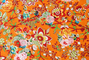 Hermosa Tela con estampado de bloques florales, tela de la India, tela por yarda, estampado floral, tela de costura de vestido de mujer - Product Image 2