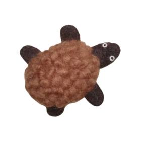 Títere de tortuga de fieltro hecho a mano de Nepal, juguete de aguja de diseño único para niños, artesanía del fabricante de tamaño personalizado - Product Image 1