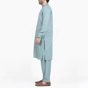 Hombres Shalwar Kameez desgaste tradicional tela de algodón diseño elegante personalizado OEM fábrica al por mayor - Product Image 2
