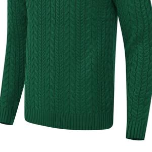 Suéter de Cuello Alto de Punto Trenzado para Hombre, Clásico, de Invierno, para el Mercado Estadounidense, Suéter de Marca Privada OEM - Product Image 4