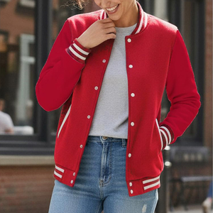 Chaquetas Varsity para Mujer, Gruesas, para Invierno, al por Mayor, Nuevo Diseño, Estilo Casual, Chaqueta Universitaria con Letras - Product Image 4