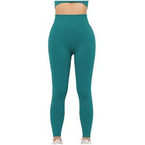Leggings pour femmes de style actuel, coupe confortable, port quotidien, uni, non transparent, personnalisable, en spandex et nylon, service OEM ODM - Product Image 1
