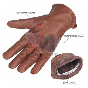 Guantes de Trabajo de Cuero Vacuno de Primera Calidad, Más Vendidos, con Características de Seguridad, Protección Térmica Superior, Construcción Duradera, Ajuste Resistente - Product Image 2