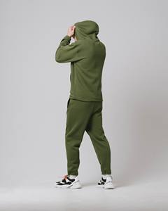 Haut 400Gsm surdimensionné à capuche ensemble personnalisé hommes hiver survêtement à manches longues imprimé Logo Streetwear coton pantalons de survêtement à capuche - Product Image 2