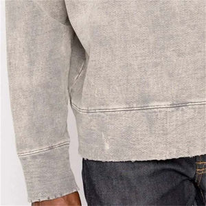 Sudadera Ligera de Invierno para Hombre, Estilo Casual, Lavado Ácido, Oversize, con Botones, Antiencogimiento, Nueva Moda, 380g, Básica - Product Image 4