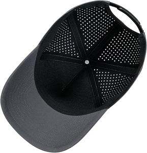 OEM CUSTOM Men Quick Dry <b>Baseball</b> Cap Laser Cut Mesh <b>Ball</b> Curved Brim Snapback Hat high quality - Product Image 4