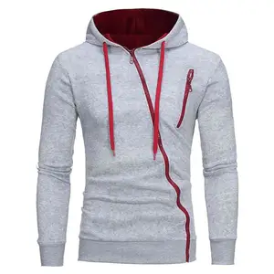 Men's Full Zip Hoodie Solid Color Zipper Hooded Daily Fitness Basic Thin Fleece Hoodies Sweatshirts